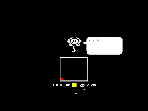 Undertale - Absurdly Secret Flowey "stop it" Dialogue by Overly Mashing His Text