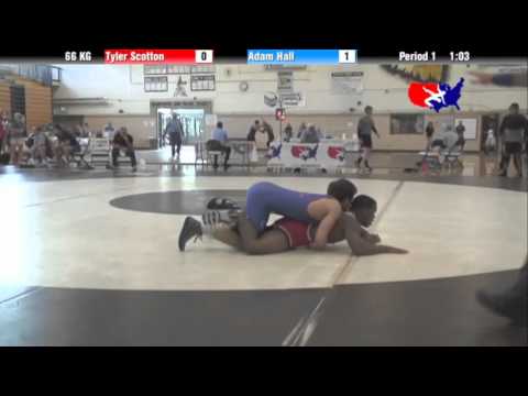 2012 Univ. WTT: 66 KG - Tyler Scotton (Boston WC) vs. Adam Hall (NYAC)