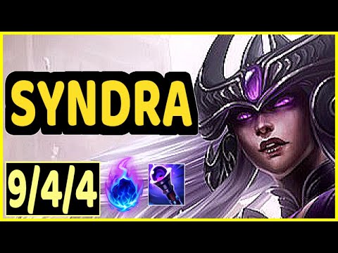 SYNDRA VS CASSIOPEIA - 9/4/4 KDA MID GAMEPLAY