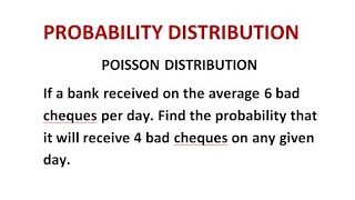 @btechmathshub7050  Poisson Distribution - Probability Distribution Problem