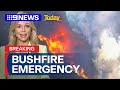 Emergency level bushfire burns out of control in Perth | 9 News Australia