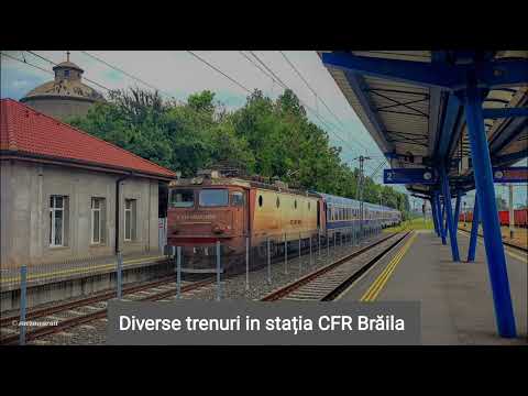 Diverse trenuri in stația CFR Brăila