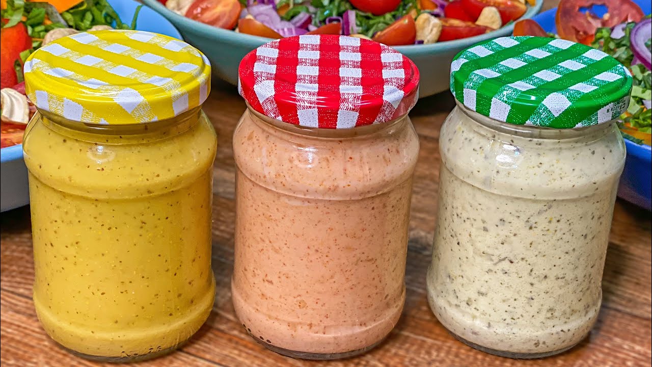 3 RECEITAS DE MOLHOS PRA SALADAS FÁCEIS E DELICIOSOS | Gabriel Freitas