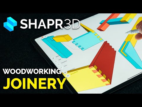 Furniture JOINERY Design on the iPad Pro Shapr3D || Woodworking