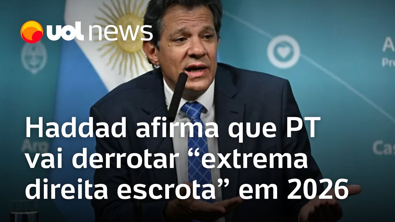 Haddad diz que PT vai derrotar 'extrema direita escrota' em 2026