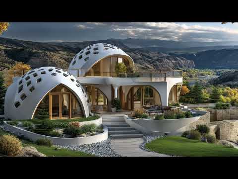 Top Tiny Concrete Geodesic Dome House Ideas | Futuristic Micro Living Meets Sustainable Design.