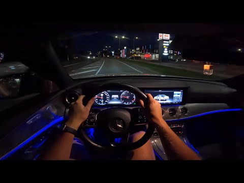 Mercedes-Benz E220d AMG-Line W213 143kW | 4K Night POV Test Drive