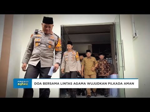 POLRES TANJAB BARAT GELAR DOA BERSAMA LINTAS AGAMA WUJUDKAN PILKADA AMAN