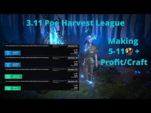 [Poe] 3.11 Harvest - Making Big Profit with some looked over crafts!