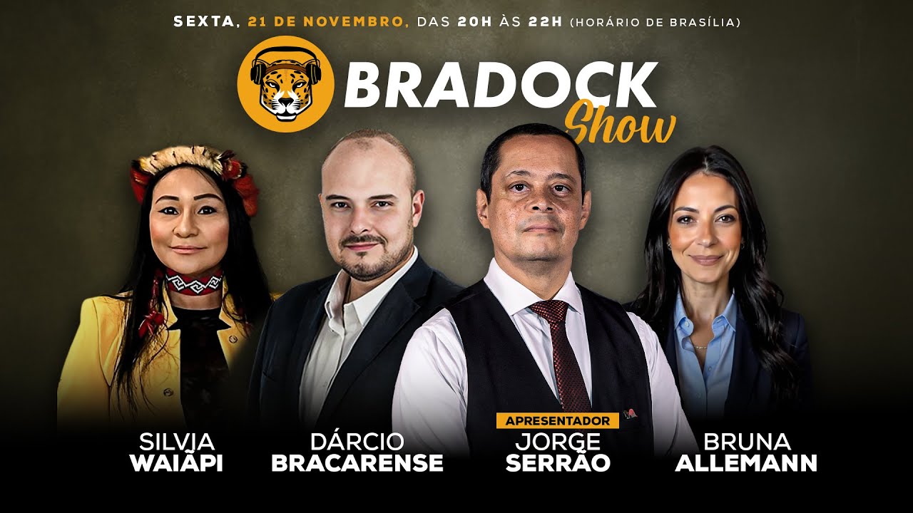 Bradock Show 21/11/25 - Serrão, Dárcio Bracarense, Silvia Waiãpi e Bruna Allemann