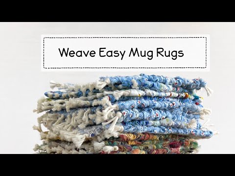 Learn How to Weave Coasters with Fabric Strips