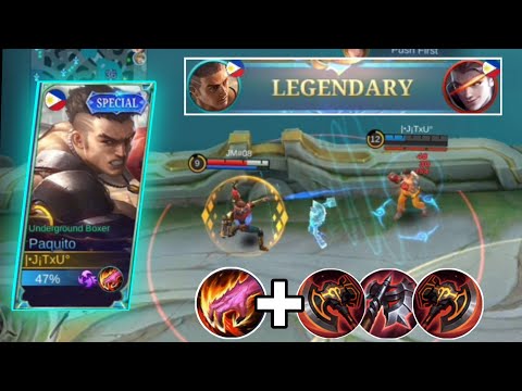 BEST BURST BUILD OF PAQUITO🔥|IMPRESSIVE CORE GAMEPLAY WITH 16 KILLS🔥|BEST BUILD 2021🔥MLBB