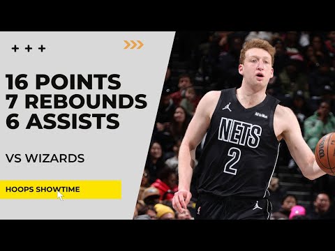 Danny Wolf 16 Points, 7 Rebs, 6 Assists vs Wizards I 25-26 NBA Season
