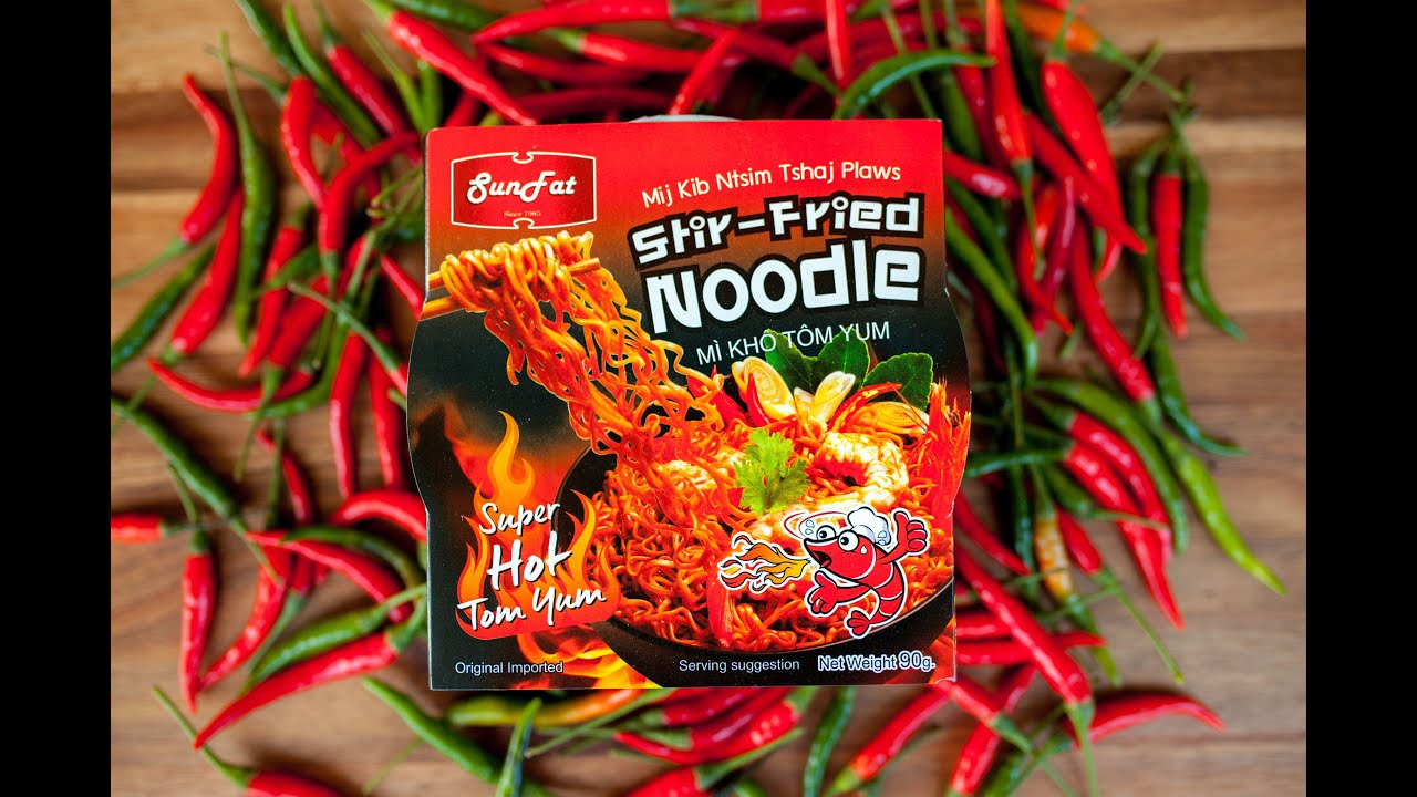 Sunfat Super Hot Tom Yum Noodle & Hot Chicken Noodle