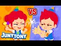 Juny vs. Tony | We’re Alike but Different! | 💚JunyTony Song🧡 | VS Series for Kids | JunyTony