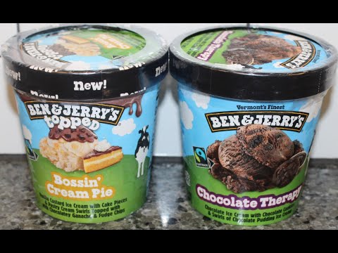 Ben & Jerry’s Ice Cream: Topped Bossin’ Cream Pie & Chocolate Therapy Review
