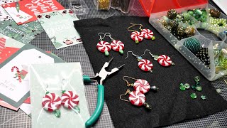 Fun To Wear & Gift! DIY Christmas Peppermint Earrings