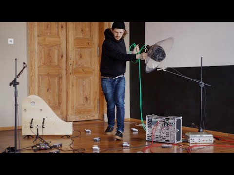 Flying Delay from Nagra, Make Noise Morphagene, Onde, and Wildtronics Parabolic Microphone