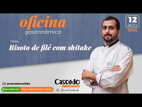 Risoto de filé com shitake