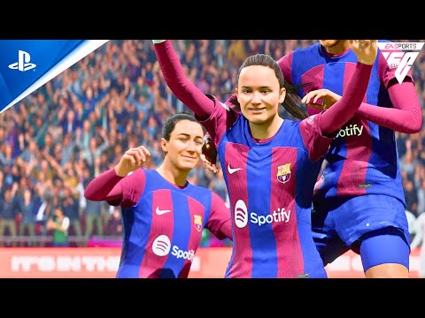 EA FC 24 | Barcelona vs Madrid CFF - Liga F Femenino 23/24 | PS5 Gameplay