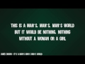 James Brown - It's A Man's Man's Man's World (Lyrics Video) - Lyrics Worldwide James Brown - It's A Man's Man's Man's World (Lyrics Video)