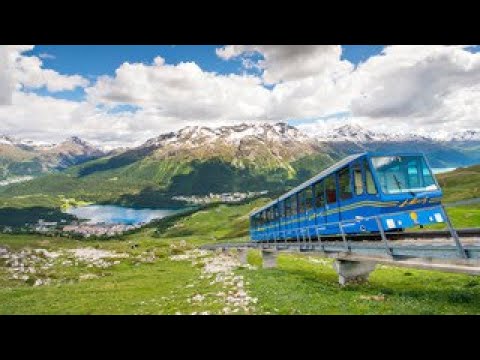 Corviglia To chantarella by Funicular - Dorf Train - Switzerland 🇨🇭