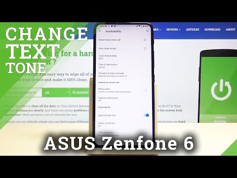 How to Activate High Contrast Text in ASUS Zenfone 6