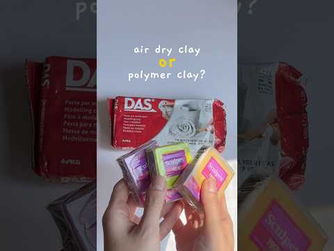 air dry clay or polymer clay? #sculpting