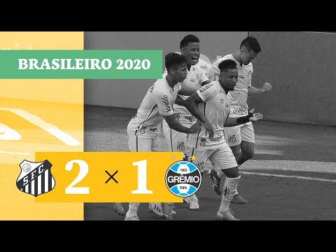 Santos 2 x 1 Grêmio - Gols - 11/10 - Brasileirão 2020