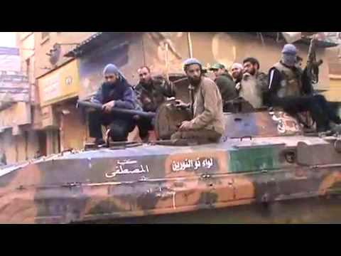 عودة عناصر كتيبة المصطفى التابع للواء ذو النورين من احدى العمليات في دير الزور