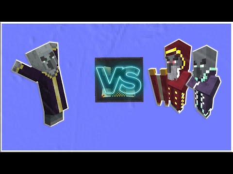 MC Silver Battles - Evoker (BVP Datapack) vs Alchemist + Summoner (Blue Skies Mod) - Minecraft Mob Battle 1.19.1