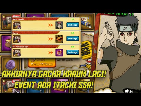 Event Itachi Anbu dan Gacha 25 Scroll Lagi dapatin SSR! Ultimate Wars Awaken