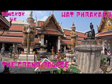 BANGKOK 4K-WAT PHRA KAEW-THE GRAND PALACE WALKING TOUR THAILAND