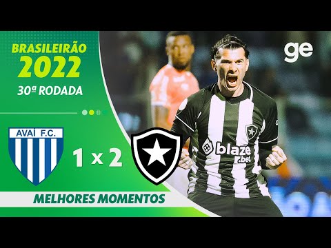 Gols e lances de Avaí x Botafogo