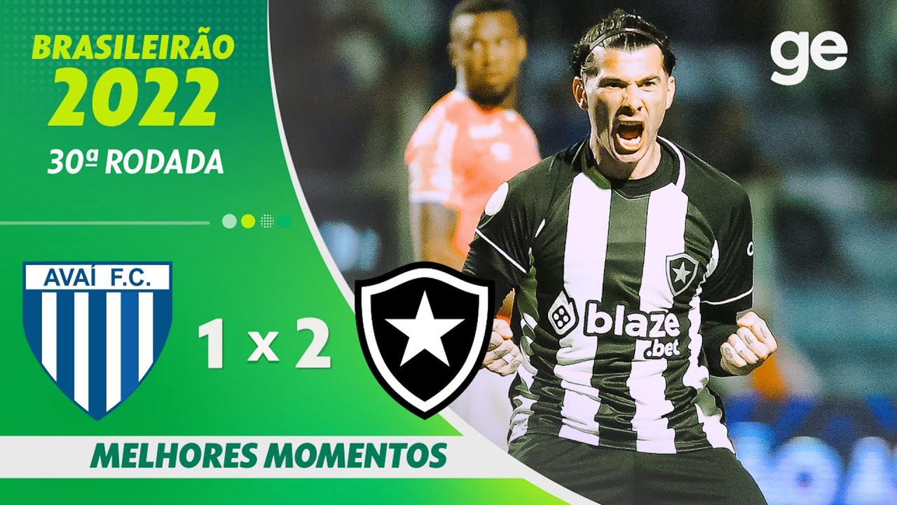 VÍDEO | Gols e melhores momentos da vitória do Botafogo sobre o Avaí na Ressacada