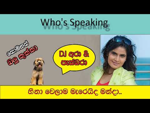 DJ Ara & Pasbara Who's speaking 24 Somnas Balu Kukka | The Big Talk
