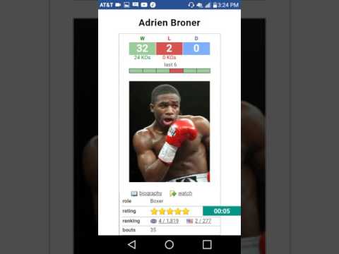 Adrien Broner vs Adrian Granados....Feb 18 2017.