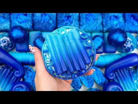 Relaxing ASMR Soap Art: Crushing Colorful Soap, Cutting cubes, and Creating with Glitter and Foam!