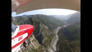 preview picture of video 'Survol de la vallée du Var en Zenair CH701 filmé par une caméra Gopro Hero2'