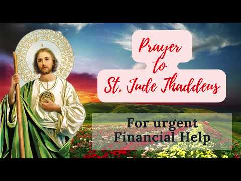 Prayer to St  Jude Thaddeus for Urgent Financial Help