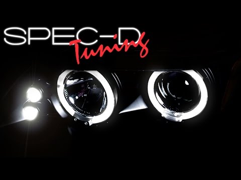 SPECDTUNING DEMO VIDEO: 2005-2007 SCION TC LED HALO PROJECTOR HEADLIGHTS