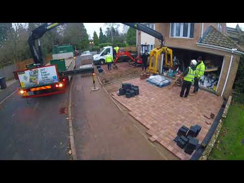 MARSHALL'S TEGULA HARVEST DRIVEWAY INSTALLATION BY K. P. LANDSCAPERS LTD.