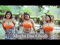 MEGHA DAS GHOSH IN WHITE SAREE OUTDOOR SAREE VIDEO BONG FASHION VLOG 2025