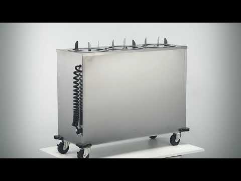 Lakeside 965 Mobile Enclosed 3-Stack Dish Dispenser w/ 9.75" Dia. Dish Size, Heated 6 image