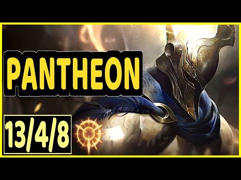 PANTHEON VS GNAR - 13/4/8 KDA ADC GAMEPLAY
