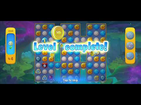 Fishdom gameplay level 2134 success win