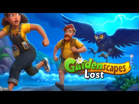 GARDENSCAPES New Acres | The LOST Island | Gameplay Walkthrough