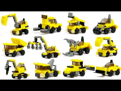 Working car block assembly | Construction site vehicle | dump truck surprise egg Video