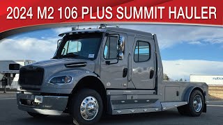 A preview image of the linked video showcasing 2024 Freightliner M2 106 Plus Summit Hauler