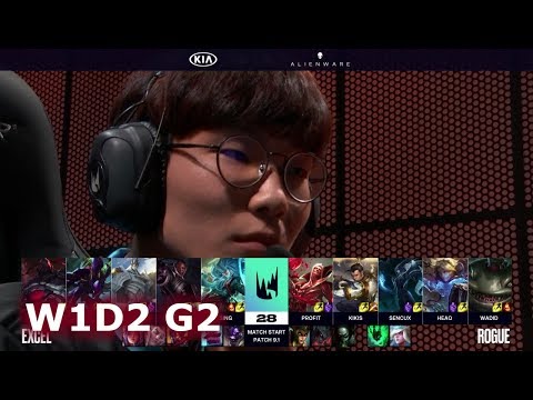 Excel Esports vs Rogue | Week 1 Day 2 of S9 LEC Spring 2019 (ex-EULCS) | XL vs RGE W1D2